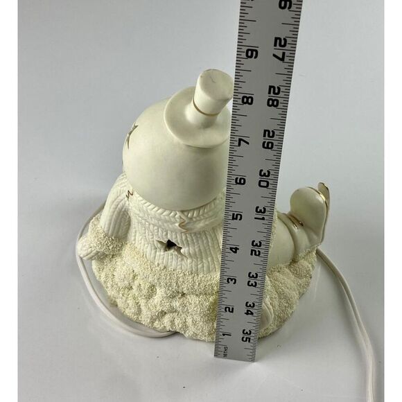 International Bazaar Snowman Night Light Porcelain 9" Tall In Box Winter CO0709 - Picture 10 of 10